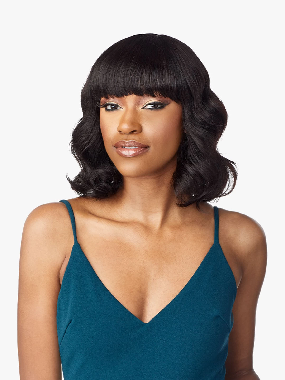 SENSANTIONNEL 10A 100% Unprocessed Virgin Human Hair Full Wig - BODY WAVE 12" - Image 2