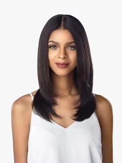 SENSATIONNEL 10A Unprocessed Virgin Hair Swiss Lace Wig - STRAIGHT