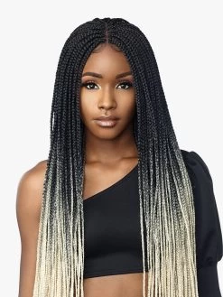 SENSATIONNEL Cloud 9 4X4 PART SWISS LACE Wig - BOX BRAID 50