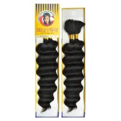 SHAKE N GO 100% Human Hair Braids Milky Way Ripple Deep Bulk 18"