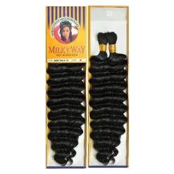 SHAKE N GO 100% Human Hair Braids Milky Way Deep Bulk 18"