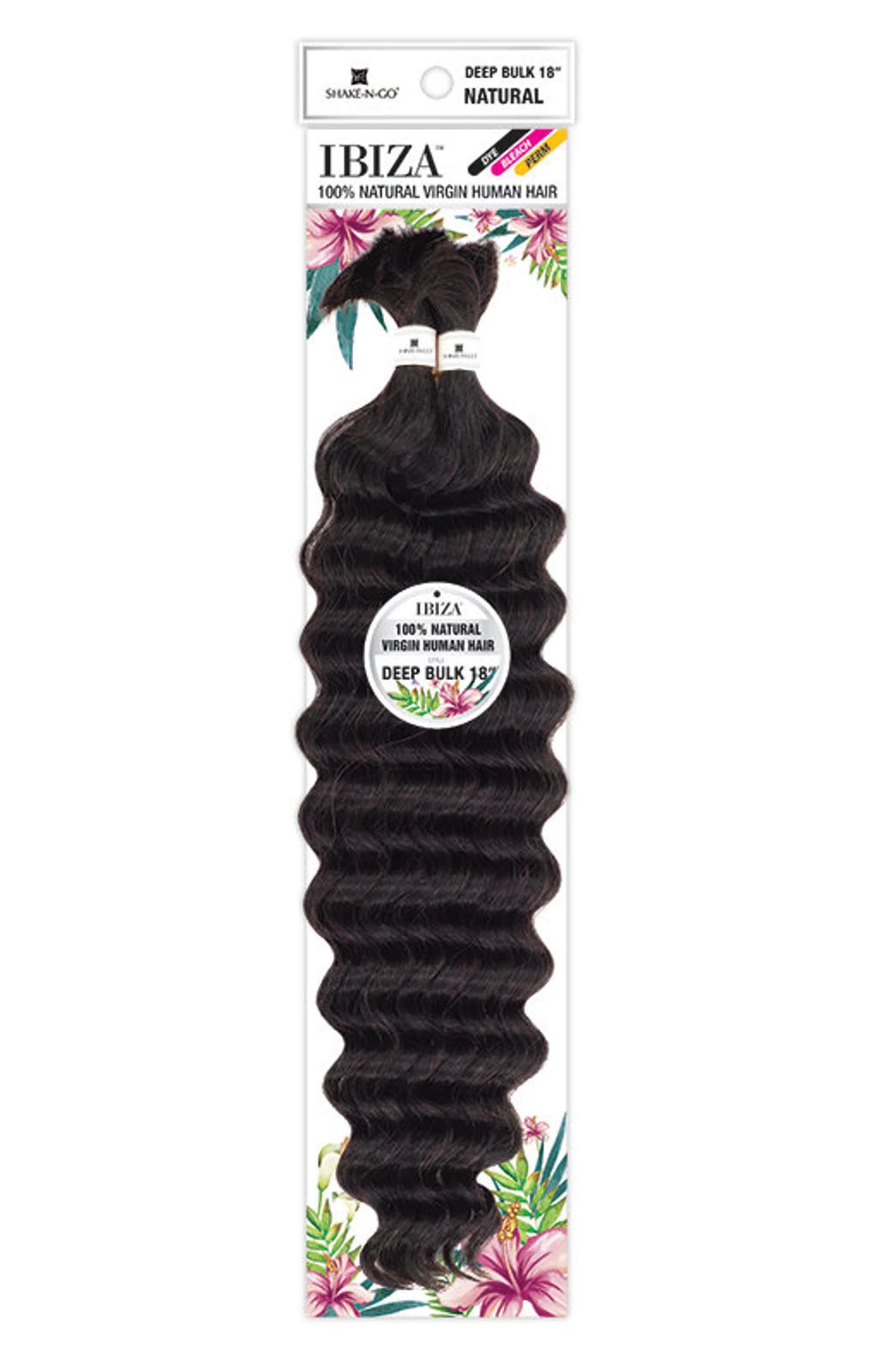 IBIZA 100% Natural Virgin Human Hair - DEEP BULK 18"