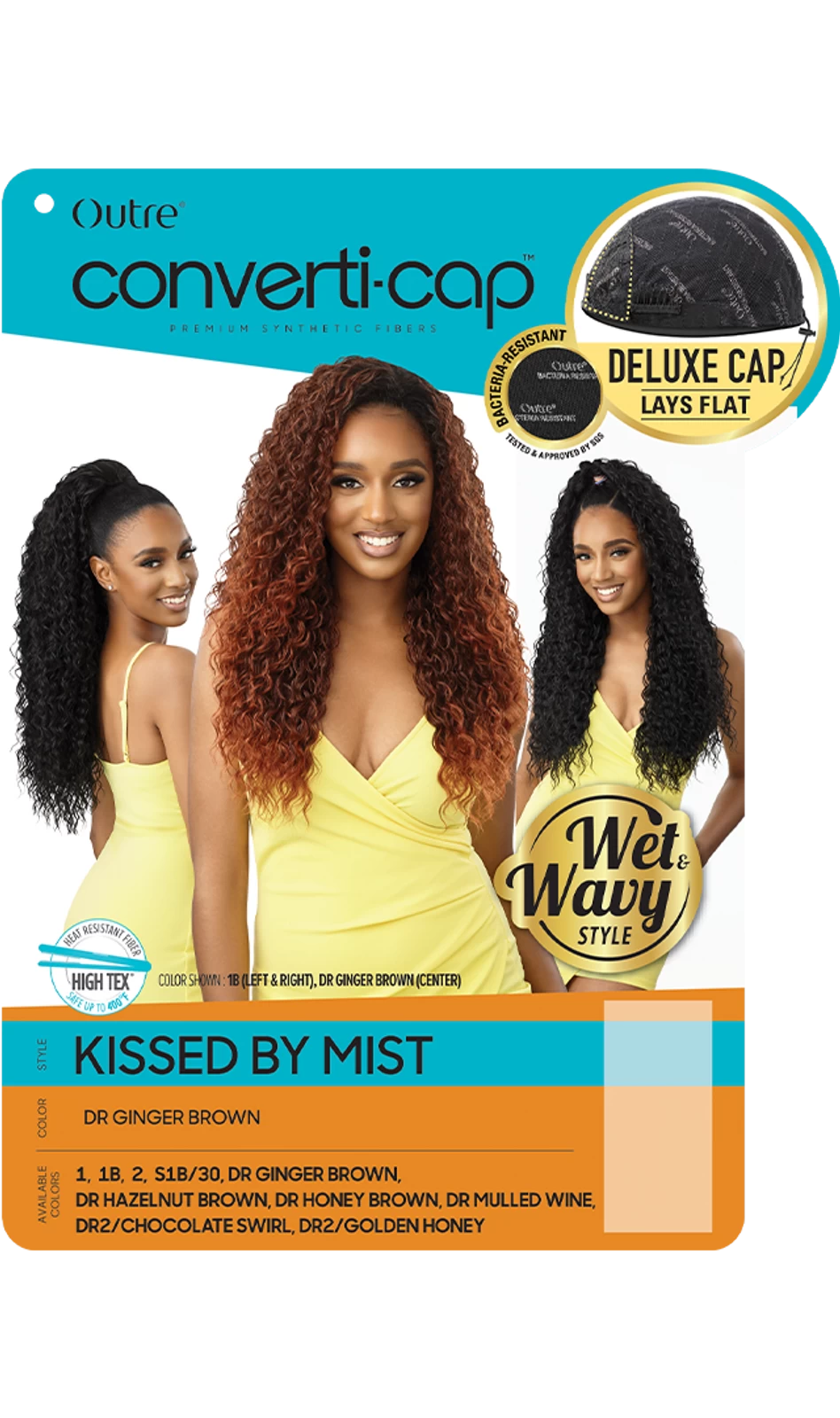 OUTRE Converti Cap Premium Synthetic Wig (Wet & Wavy) - KISSED BY MIST - Image 6