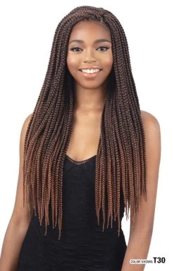 FREETRESS Braid Synthetic Crochet Hair - 3X INDIVIDUAL BOX BRAID 22"