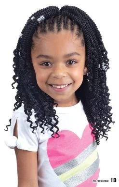 SHAKE N GO FreeTress Crochet Braids - 3X Kids-Senegal Twist With Curls 8"