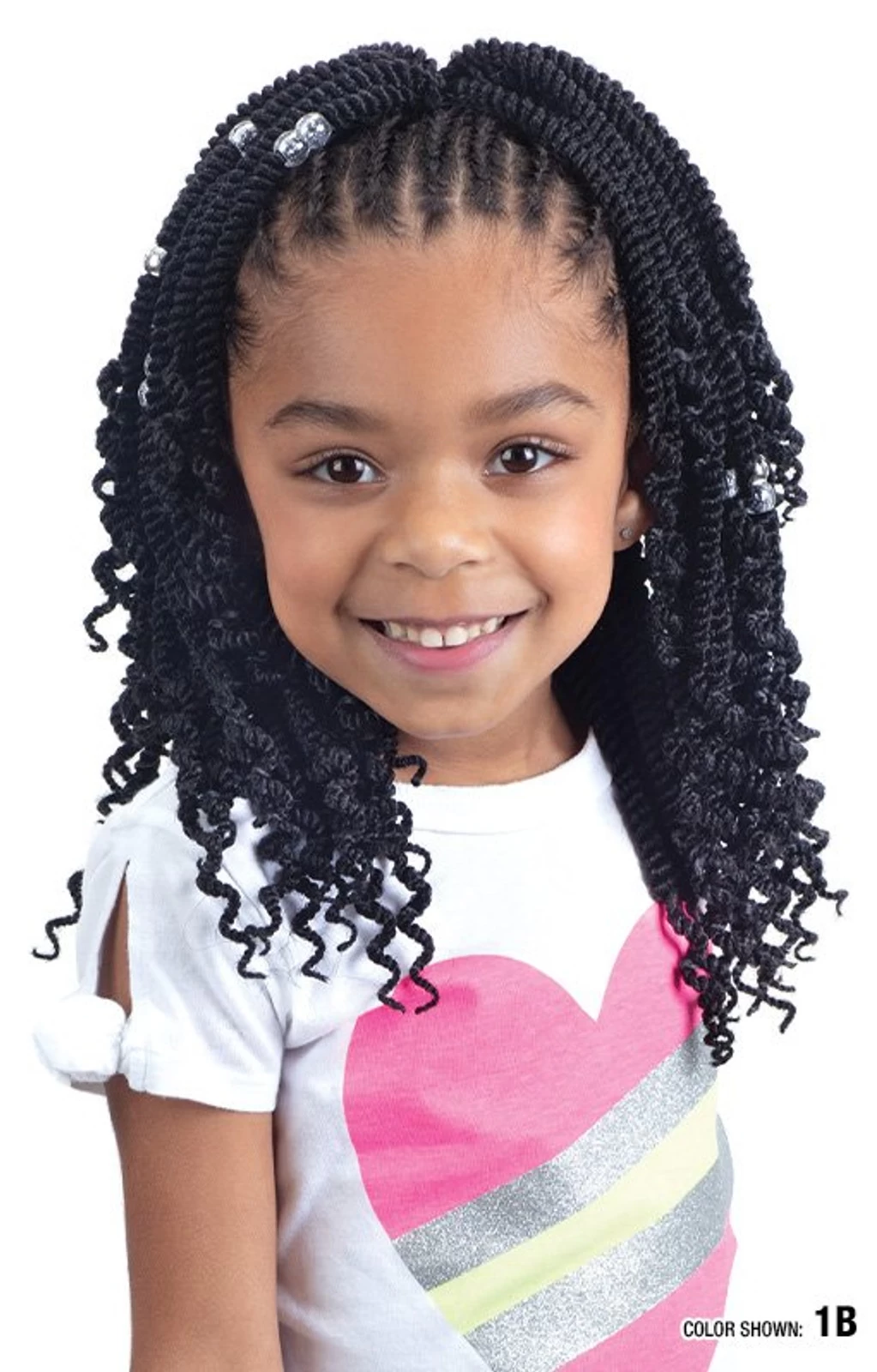SHAKE N GO FreeTress Crochet Braids - 3X Kids-Senegal Twist With Curls 8"