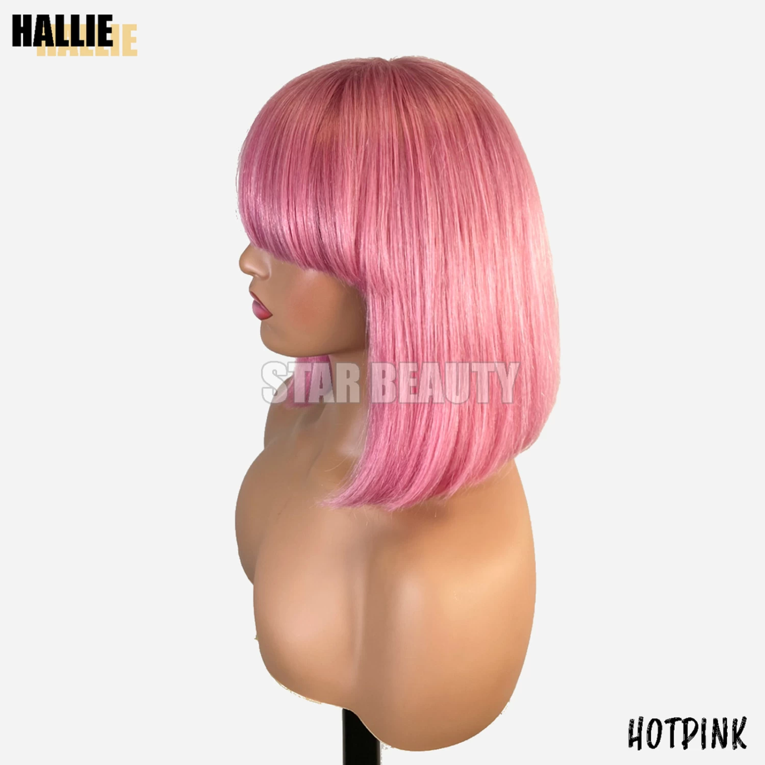 Bellatique 100% Human Hair Full Wig - HALLIE(HOT PINK) - Image 2