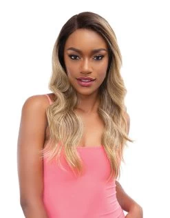 Janet Collection Synthetic Melt Extended Part Lace Wig - MERCY