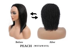 Bellatique 100% Human Hair Half Wig - PEACH (Wet&Wavy)