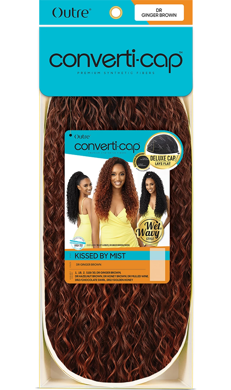 OUTRE Converti Cap Premium Synthetic Wig (Wet & Wavy) - KISSED BY MIST - Image 7