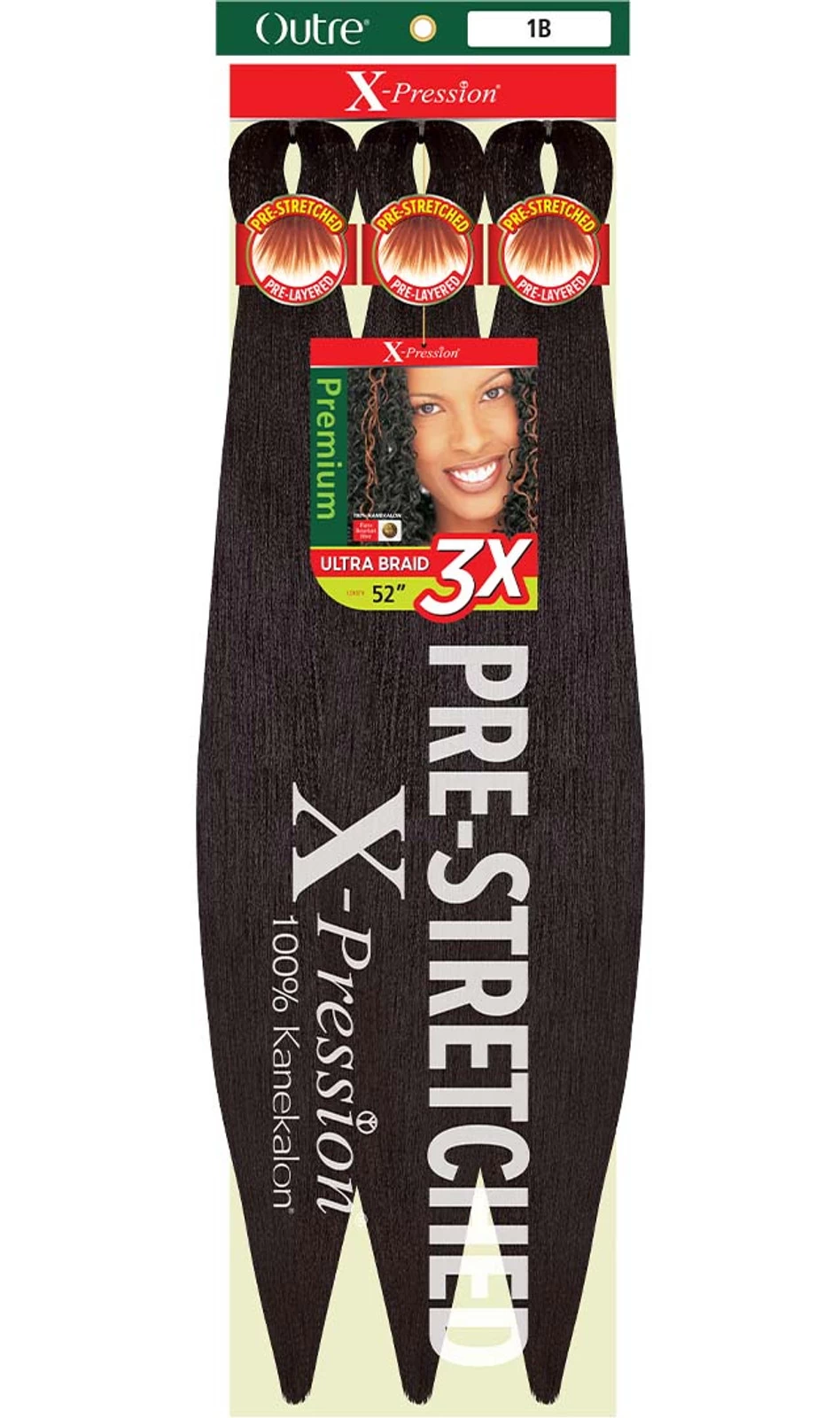 OUTRE 3X X-Pression Pre-Stretched Braid 52"