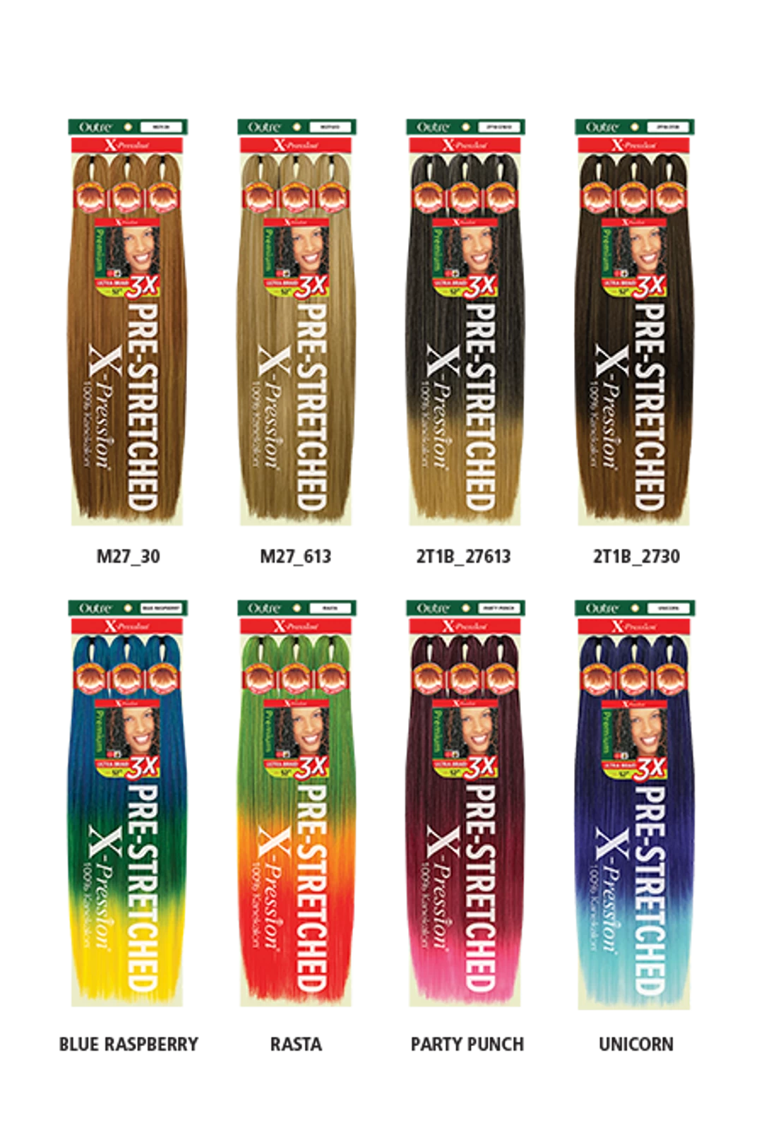 OUTRE 3X X-Pression Pre-Stretched Braid 52" - Image 4