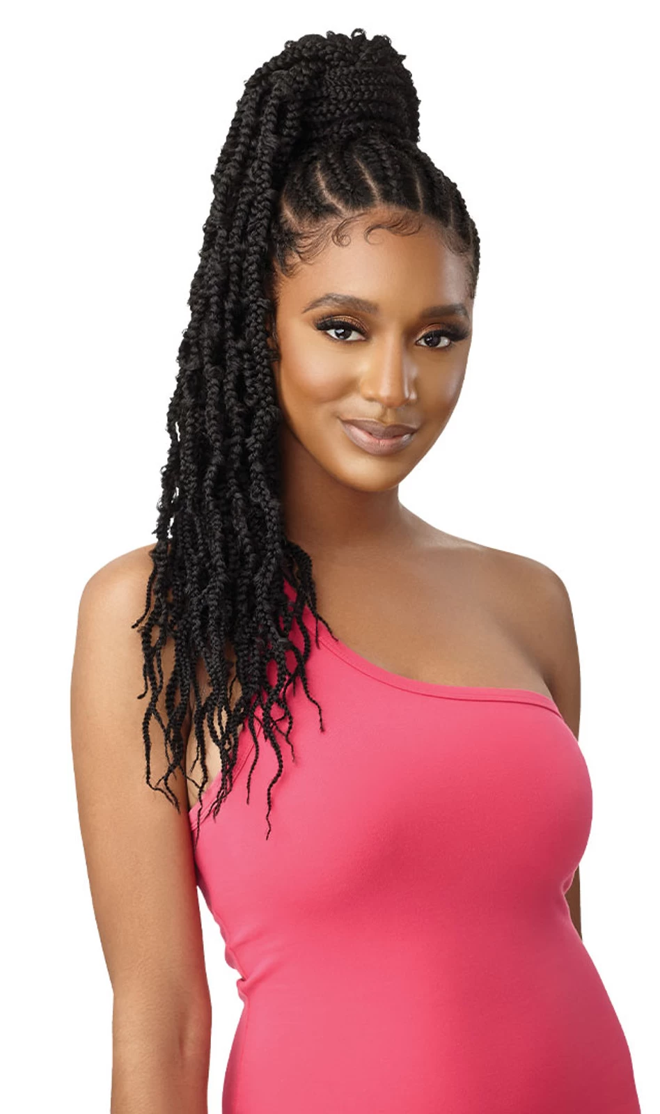 OUTRE Pretty Quick Butterfly Jungle Wavy Box Braid Ponytail 24 - Image 2