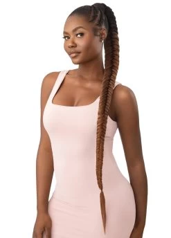 OUTRE Pretty Quick Pony - Natural Braided Fishtail 42"