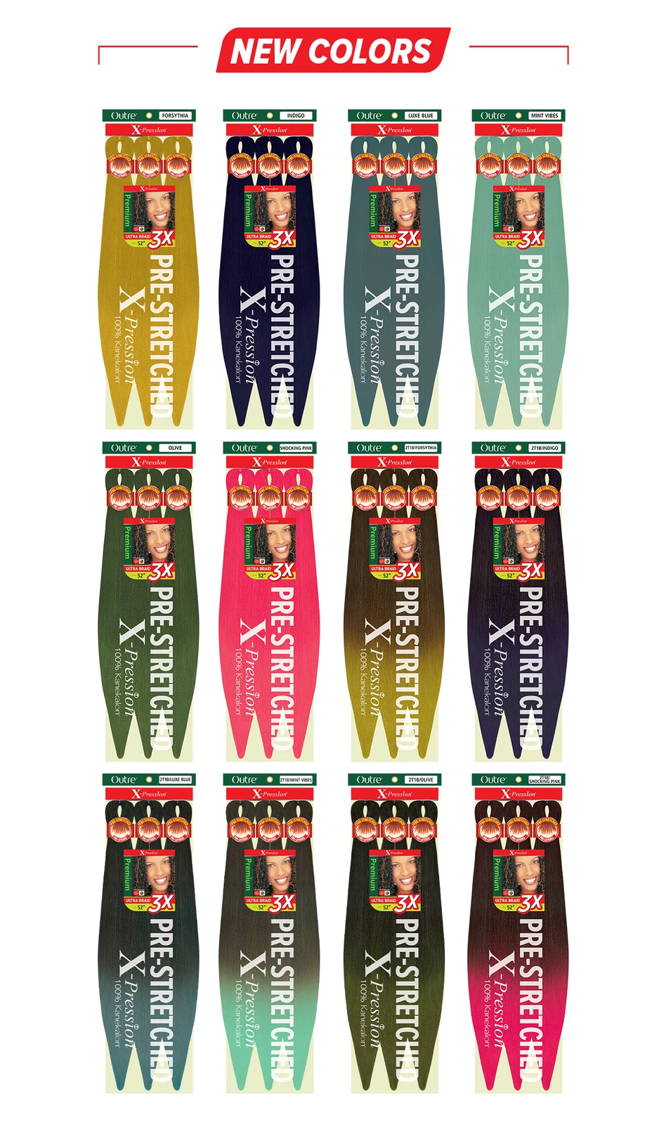 OUTRE 3X X-Pression Pre-Stretched Braid 52" - Image 10