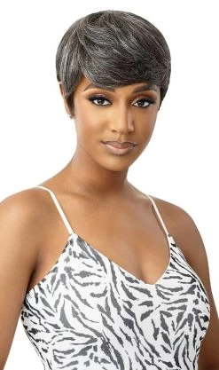 OUTRE Fab & Fly Gray Glamour 100% Human Hair HH- ASHA