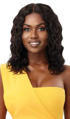 OUTRE The Daily Wig 100% Unprocessed Human Hair Lace Part Wig HH-Wet & Wavy - Natural Wave 16