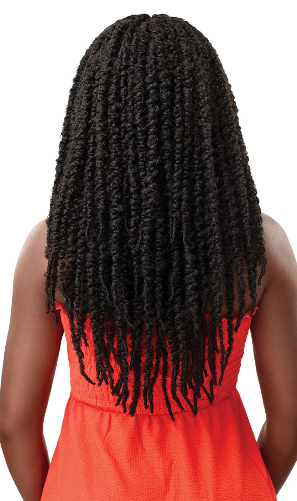 OUTRE X-Pression Twisted Up Synthetic 4x4 Pre-plucked Braid Lace Front Wig Island Summer Locs 24" - Image 4