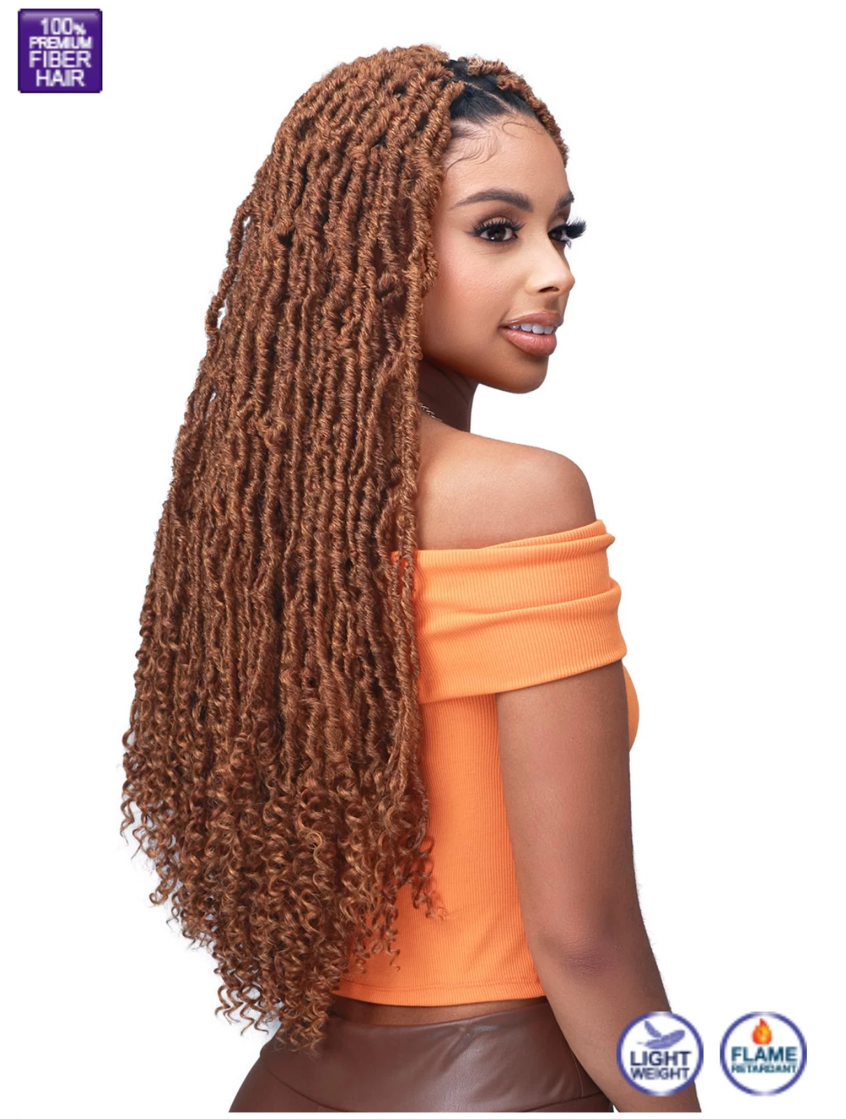 Bobbi Boss Synthetic Braids - Nu Locs Split Boho 24" 2X - Image 2