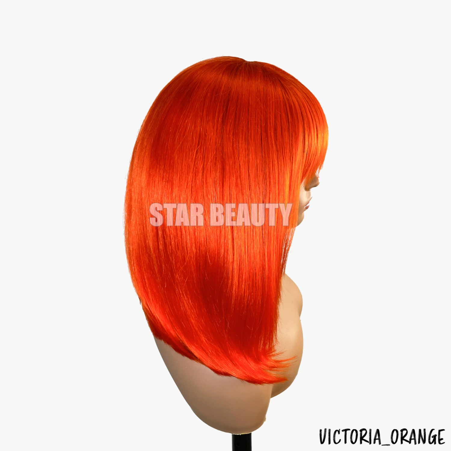 Bellatique 100% Human Hair Full Wig - VICTORIA (ORANGE) - Image 2