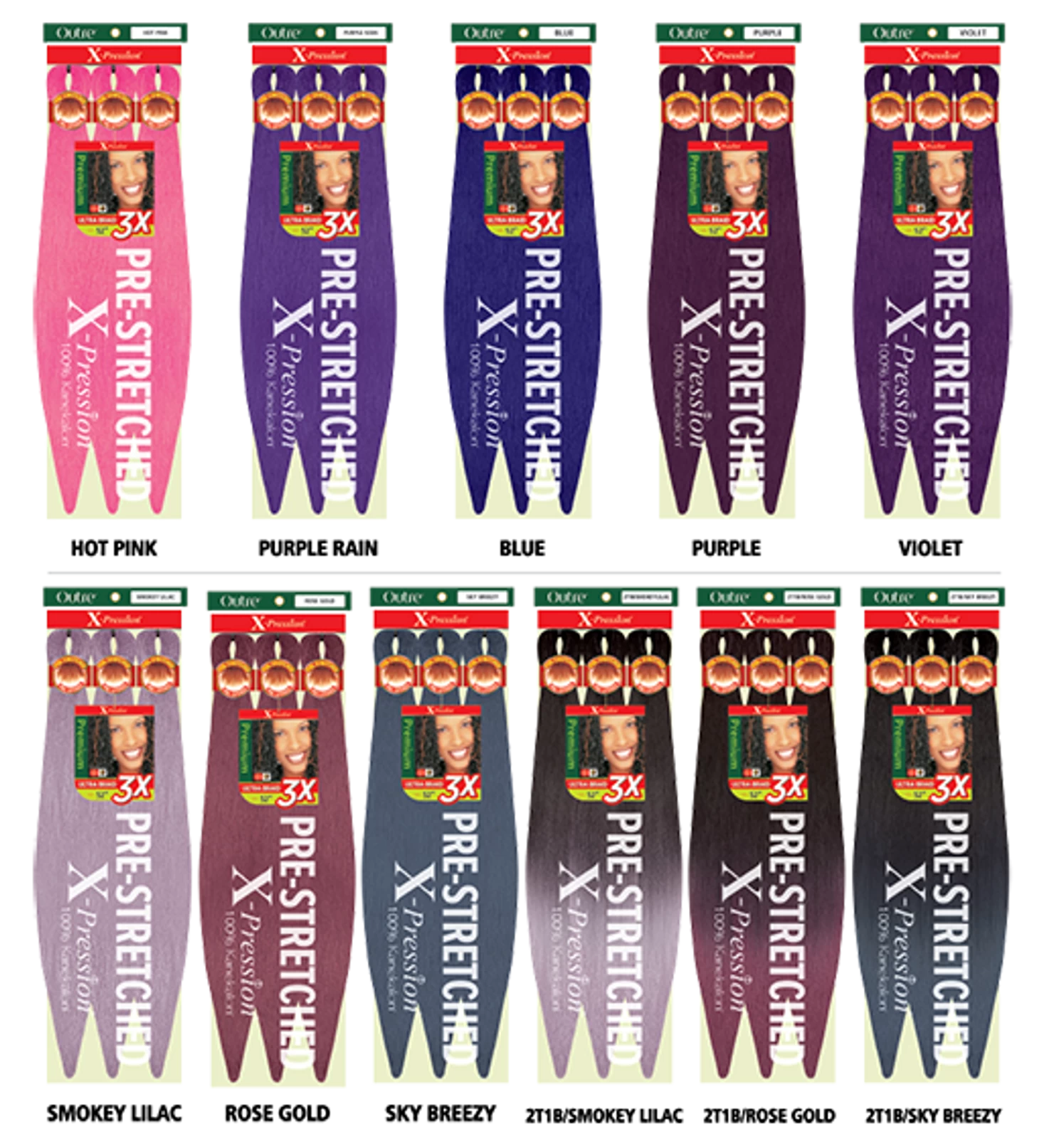 OUTRE 3X X-Pression Pre-Stretched Braid 52" - Image 8