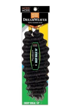 MODEL MODEL DreamWeaver 100% Human Hair Braids - Deep Bulk 18"