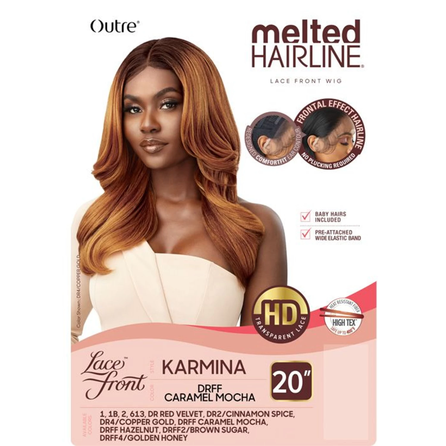 OUTRE Synthetic Melted Hairline HD Lace Front Wig - KARMINA - Image 5